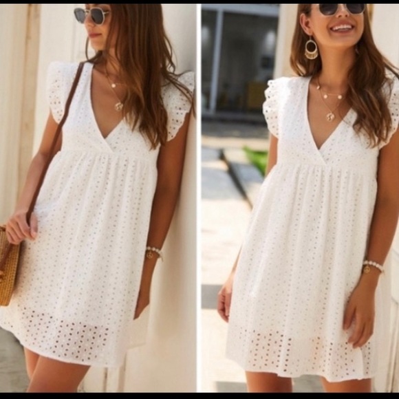 White Day Dream Baby Doll Dress - Picture 3 of 5